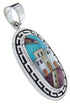 Multicolor Native American Village Design Jewelry Pendant YS69939